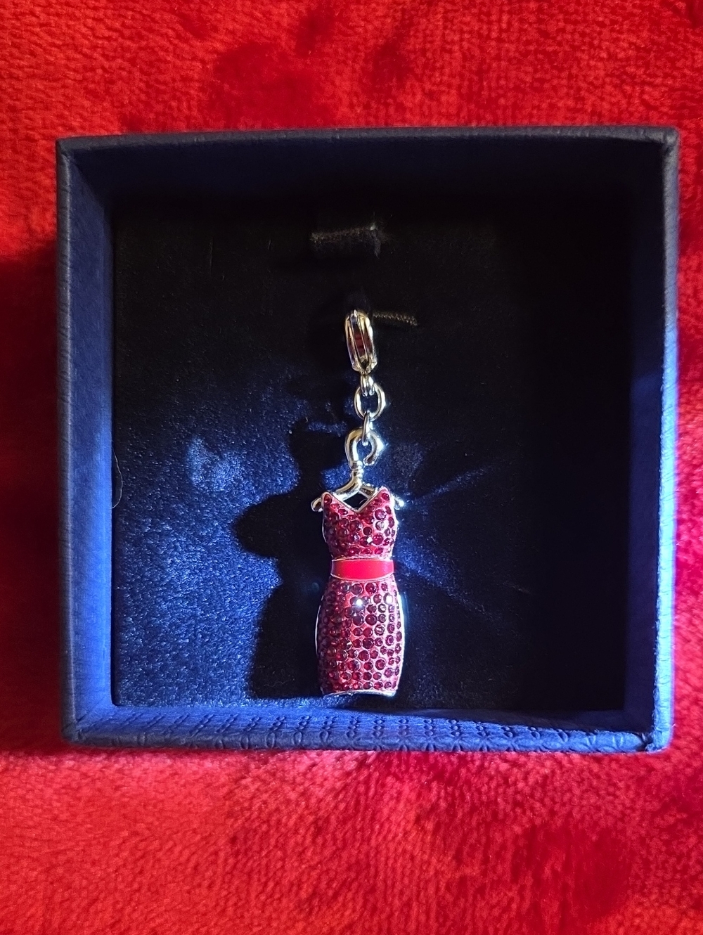 Red Dress Charm for Pendant or Keychain
